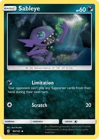 Sableye | 80/145 | Normal | SM - Guardians Rising Sableye | 80/145 | Normal | SM - Guardians Rising