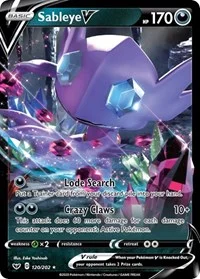Sableye V | 120/202 | Holofoil | SWSH01: Sword & Shield Base Set Sableye V | 120/202 | Holofoil | SWSH01: Sword & Shield Base Set