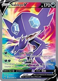 Sableye V (Full Art) | 194/202 | Holofoil | SWSH01: Sword & Shield Base Set