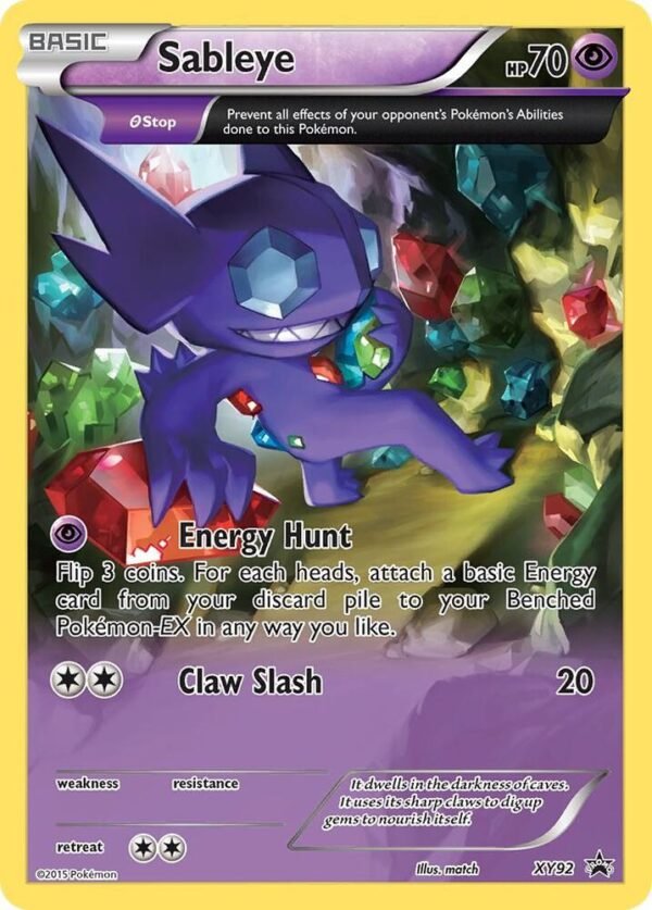 Sableye XY92 Holofoil XY Promos Sableye XY92 Holofoil XY Promos