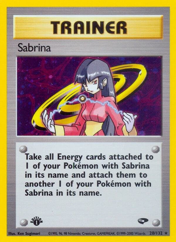 Sabrina (20) 020/132 Unlimited Holofoil Gym Challenge