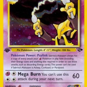 Sabrina’s Alakazam 016/132 1st Edition Holofoil Gym Challenge