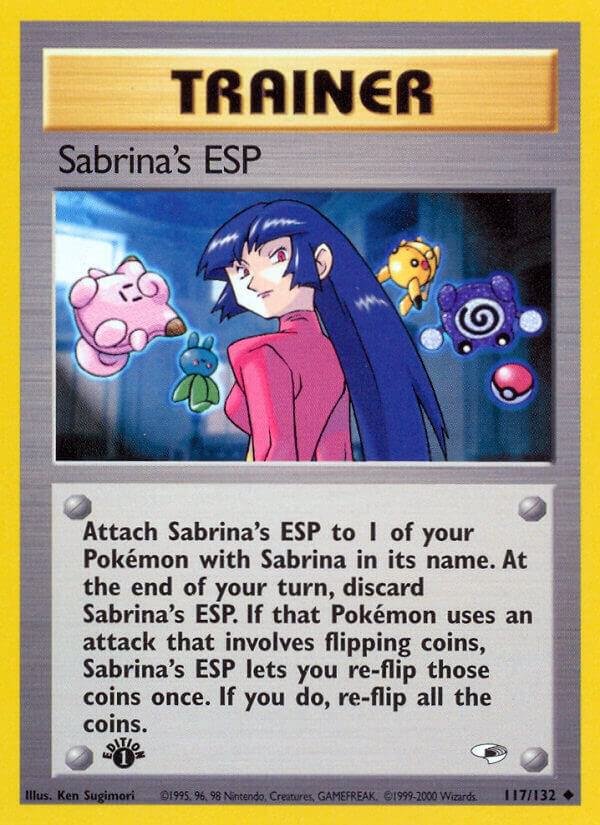 Sabrina’s ESP 117/132 1st Edition Gym Heroes Sabrina’s ESP 117/132 1st Edition Gym Heroes