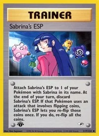 Sabrina's ESP | 117/132 | 1st Edition | Gym Heroes