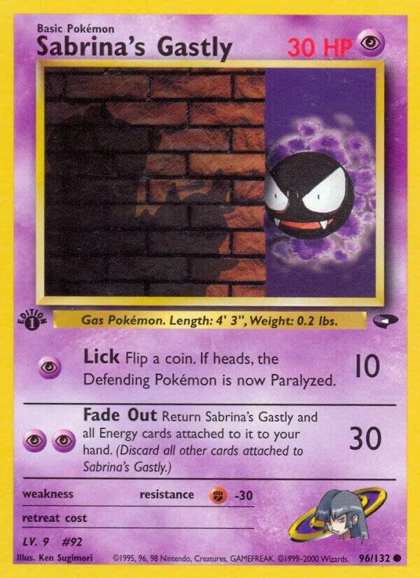 Sabrina’s Gastly (96) 096/132 Unlimited Gym Challenge