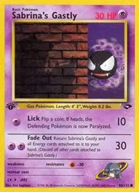 Sabrina's Gastly (96) | 096/132 | 1st Edition | Gym Challenge