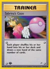 Sabrina's Gaze | 125/132 | 1st Edition | Gym Heroes