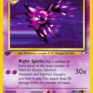 Sabrina’s Haunter 058/132 1st Edition Gym Heroes