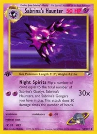 Sabrina's Haunter | 058/132 | 1st Edition | Gym Heroes