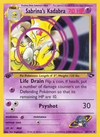 Sabrina's Kadabra | 058/132 | Unlimited | Gym Challenge
