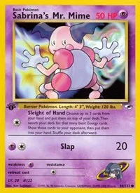 Sabrina's Mr. Mime | 094/132 | 1st Edition | Gym Heroes