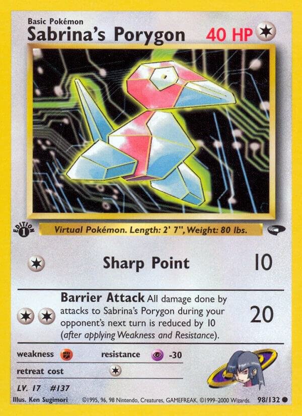 Sabrina’s Porygon 098/132 Unlimited Gym Challenge