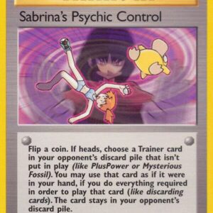 Sabrina’s Psychic Control 121/132 1st Edition Gym Challenge