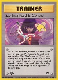 Sabrina's Psychic Control | 121/132 | 1st Edition | Gym Challenge