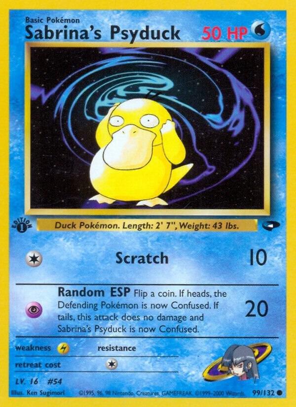 Sabrina’s Psyduck 099/132 Unlimited Gym Challenge Sabrina’s Psyduck 099/132 Unlimited Gym Challenge