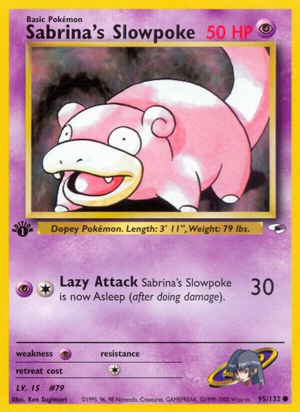 Sabrina’s Slowpoke 095/132 1st Edition Gym Heroes