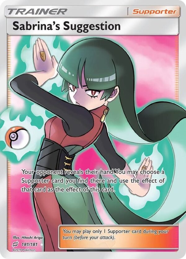 Sabrina’s Suggestion (Full Art) 181/181 Holofoil SM – Team Up
