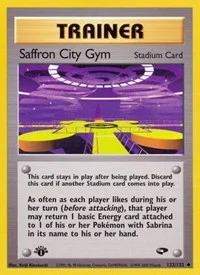 Saffron City Gym | 122/132 | 1st Edition | Gym Challenge