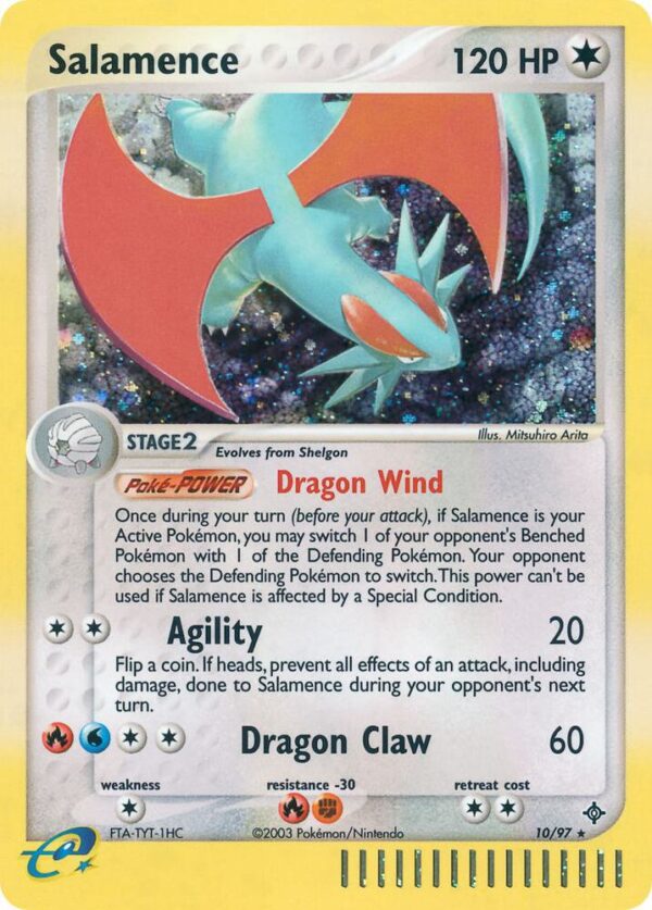 Salamence 10/97 Reverse Holofoil Dragon