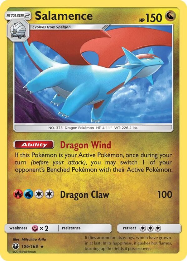 Salamence 106/168 Holofoil SM – Celestial Storm