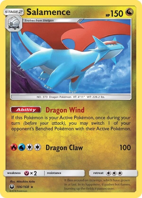 Salamence 106/168 Reverse Holofoil SM – Celestial Storm