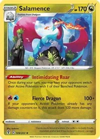 Salamence | 109/203 | Holofoil | SWSH07: Evolving Skies