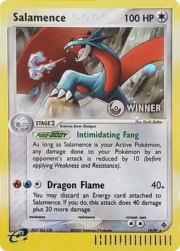 Salamence 19/97 (e-League) [Winner] Holofoil Nintendo Promos