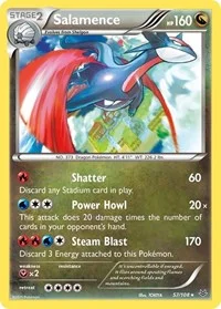 Salamence | 57/108 | Reverse Holofoil | XY - Roaring Skies