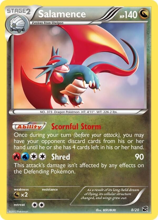 Salamence 8/20 Holofoil Dragon Vault