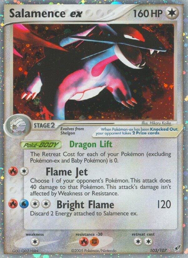 Salamence ex 103/107 Holofoil Deoxys