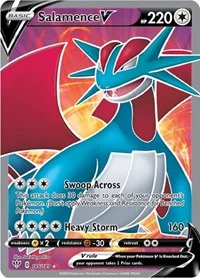 Salamence V (Full Art) | 185/189 | Holofoil | SWSH03: Darkness Ablaze