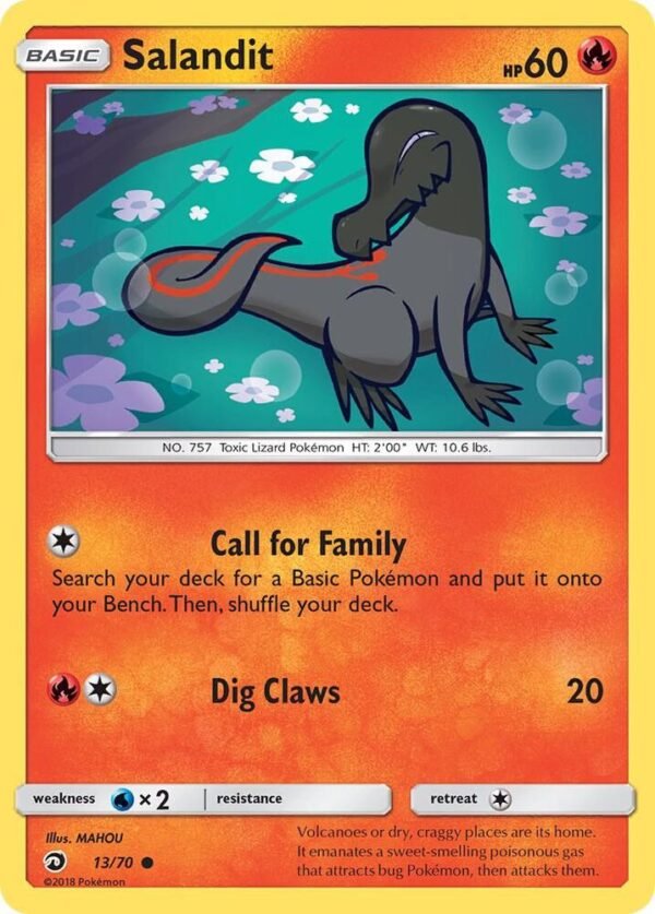 Salandit 13/70 Reverse Holofoil Dragon Majesty Salandit 13/70 Reverse Holofoil Dragon Majesty