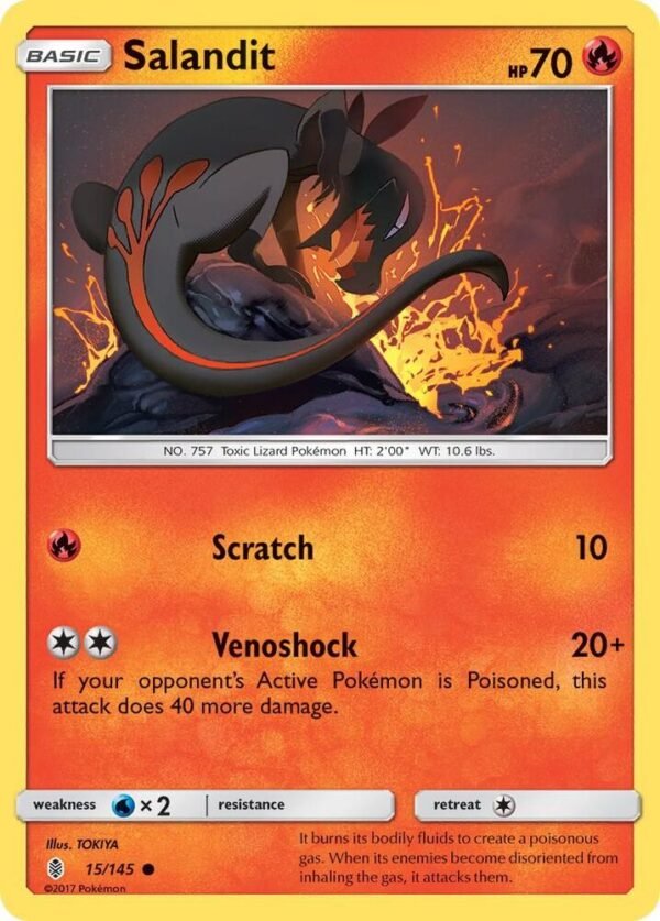 Salandit 15/145 Normal SM – Guardians Rising