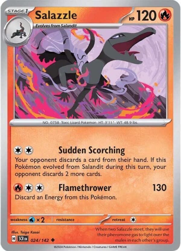 Salazzle 024/142 Normal SV07: Stellar Crown Salazzle 024/142 Normal SV07: Stellar Crown