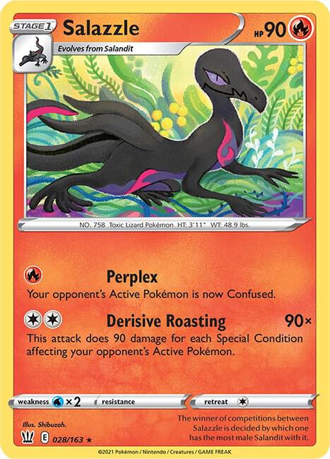 Salazzle 028/163 Normal SWSH05: Battle Styles Salazzle 028/163 Normal SWSH05: Battle Styles