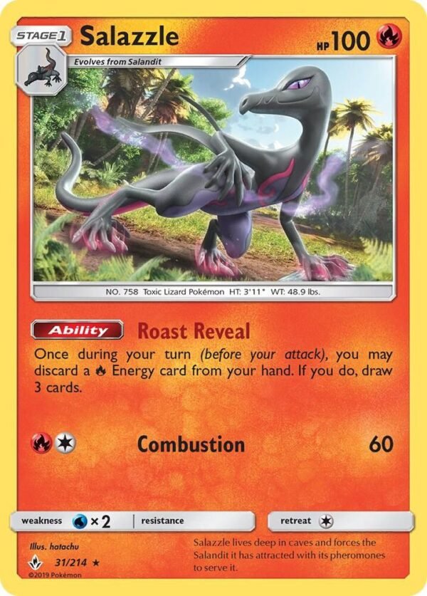 Salazzle 31/214 Reverse Holofoil SM – Unbroken Bonds