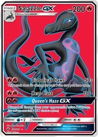 Salazzle GX (Full Art) | 132/147 | Holofoil | SM - Burning Shadows