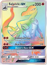 Salazzle GX (Secret) | 151/147 | Holofoil | SM - Burning Shadows