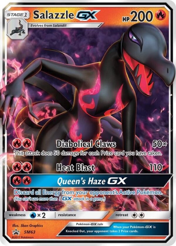 Salazzle GX SM63 Holofoil SM Promos Salazzle GX SM63 Holofoil SM Promos