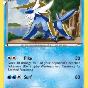 Samurott (31) 31/114 Reverse Holofoil Black and White