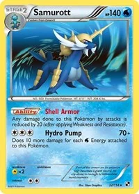 Samurott (32) | 32/114 | Reverse Holofoil | Black and White