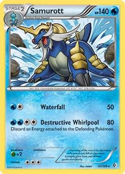 Samurott 41/149 (BW Boundaries Crossed) 041/149 Normal Deck Exclusives