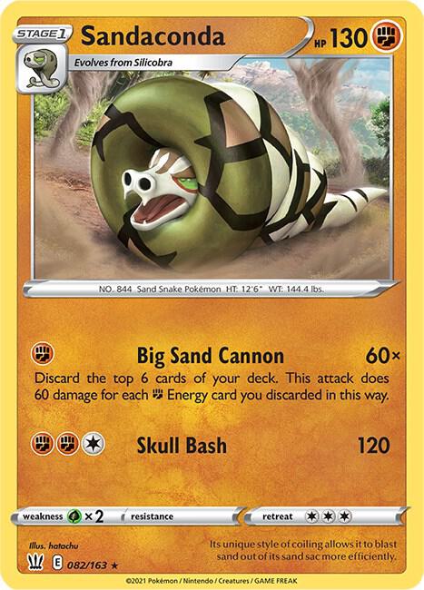 Sandaconda 082/163 Reverse Holofoil SWSH05: Battle Styles
