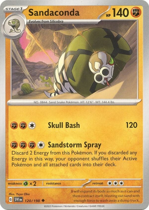 Sandaconda 120/198 Normal SV01: Scarlet & Violet Base Set