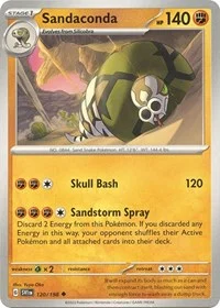 Sandaconda | 120/198 | Reverse Holofoil | SV01: Scarlet & Violet Base Set