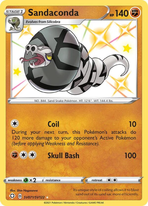 Sandaconda SV071/SV122 Holofoil Shining Fates: Shiny Vault Sandaconda SV071/SV122 Holofoil Shining Fates: Shiny Vault