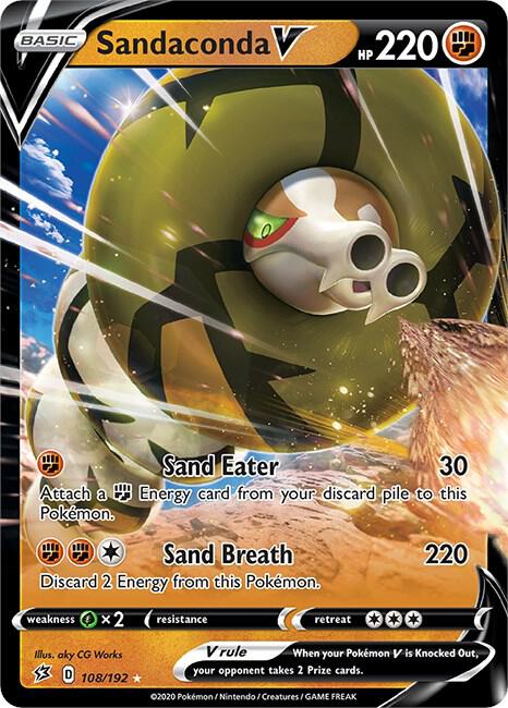 Sandaconda V 108/192 Holofoil SWSH02: Rebel Clash
