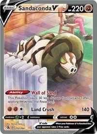 Sandaconda V (Alternate Full Art) | 252/264 | Holofoil | SWSH08: Fusion Strike