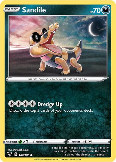 Sandile 107/185 Normal SWSH04: Vivid Voltage Sandile 107/185 Normal SWSH04: Vivid Voltage