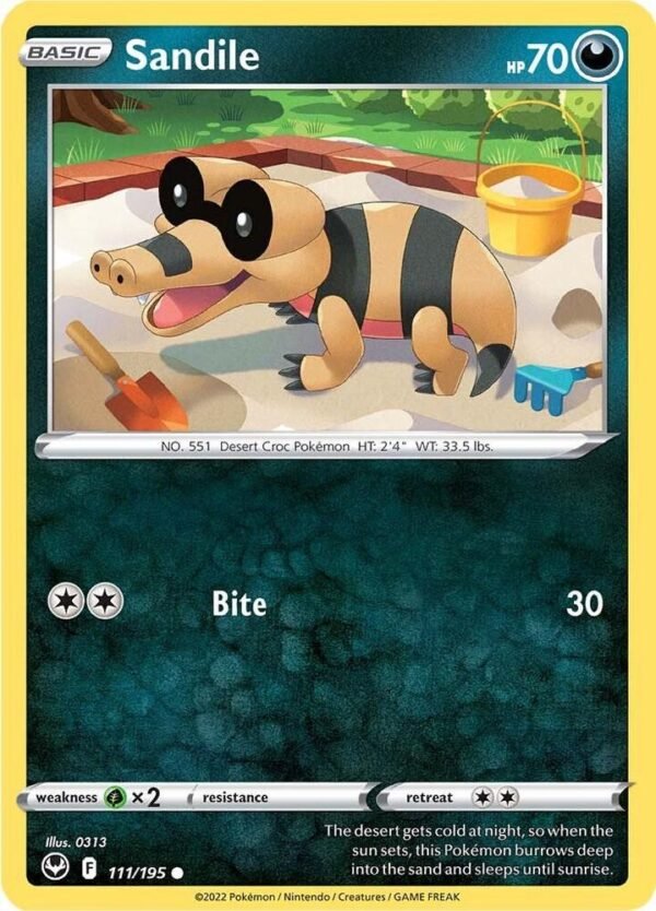 Sandile 111/195 Normal SWSH12: Silver Tempest